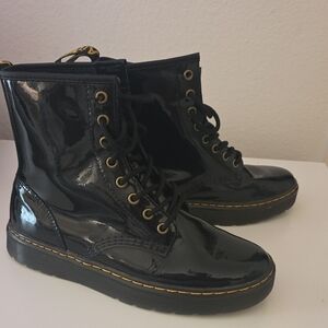 Dr. Martens Glossy Black Combat Boots